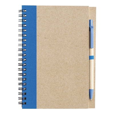 Recycled Spiral Notebook and Pen