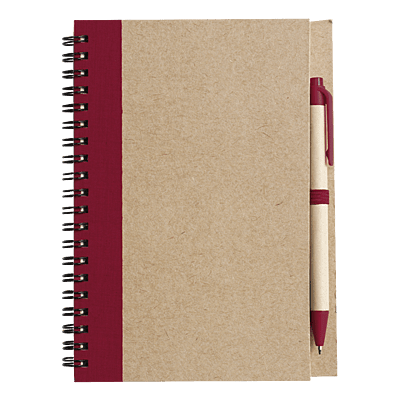 Recycled Spiral Notebook and Pen