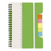 A5 Notebook With Sticky Notes And Ruler