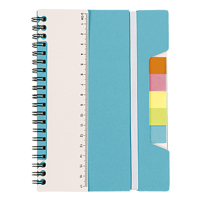 A5 Notebook With Sticky Notes And Ruler