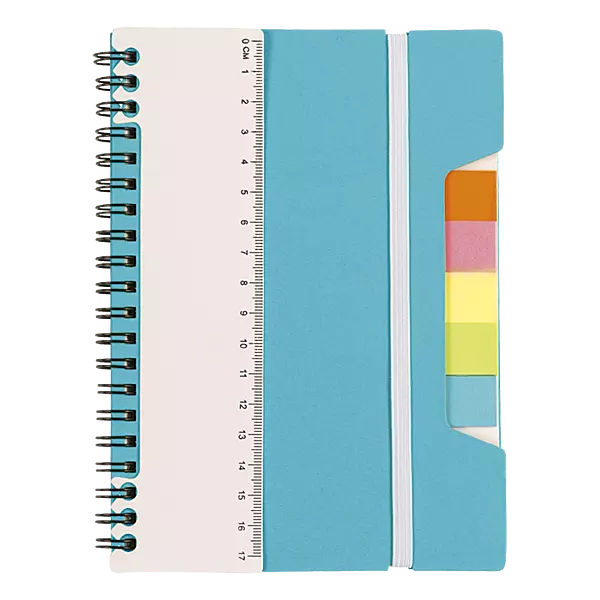 A5 Notebook With Sticky Notes And Ruler