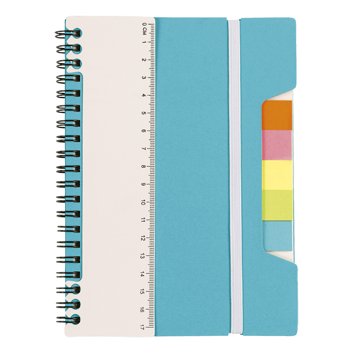 A5 Notebook With Sticky Notes And Ruler
