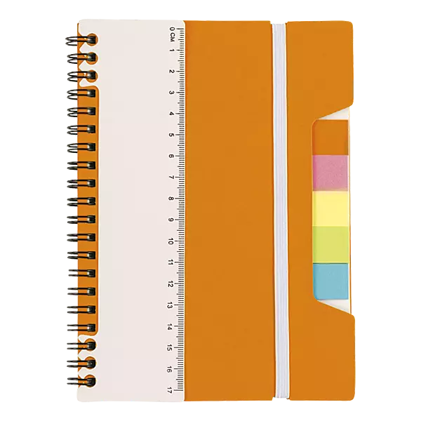 A5 Notebook With Sticky Notes And Ruler