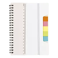 A5 Notebook With Sticky Notes And Ruler