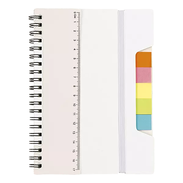 A5 Notebook With Sticky Notes And Ruler