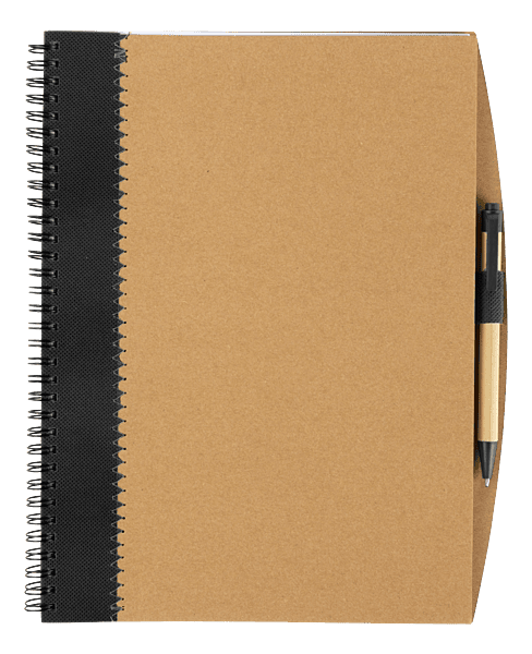 Recycled Cardboard Notebook With Pen