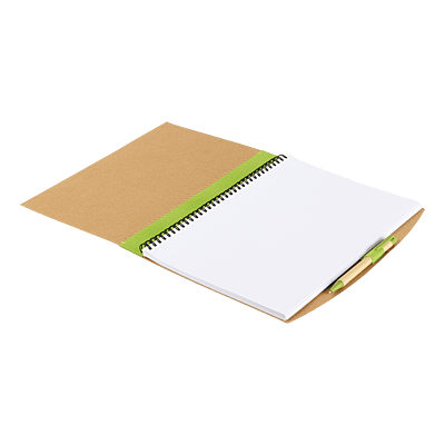 Recycled Cardboard Notebook With Pen