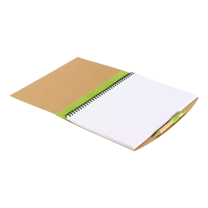 Recycled Cardboard Notebook With Pen