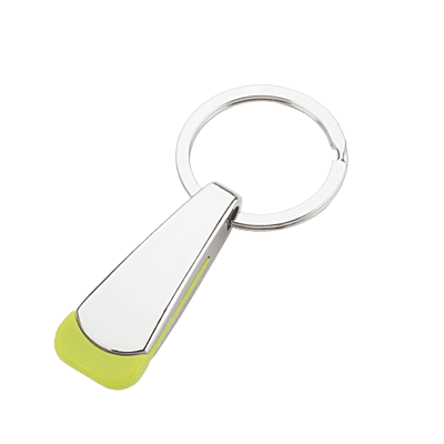 Tear Shaped Chrome Keychain