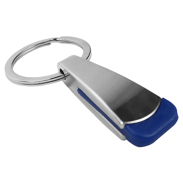 Tear Shaped Chrome Keychain