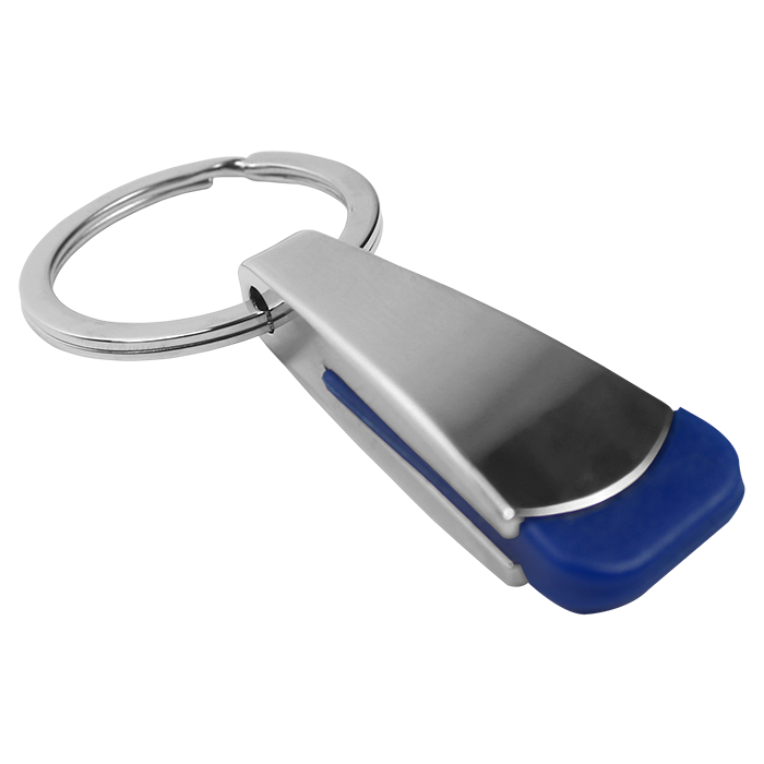 Tear Shaped Chrome Keychain