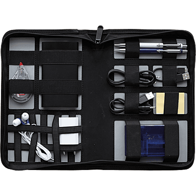 PU Zippered Travel Wallet