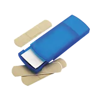 5 Plasters in Plastic Case
