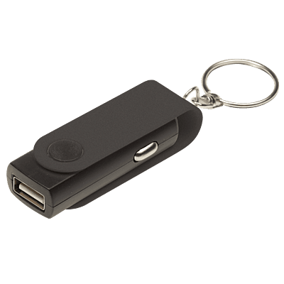 Swivel Phone Car Charger Keychain