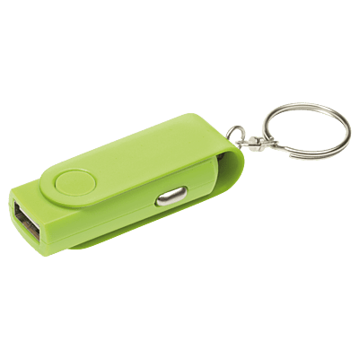 Swivel Phone Car Charger Keychain