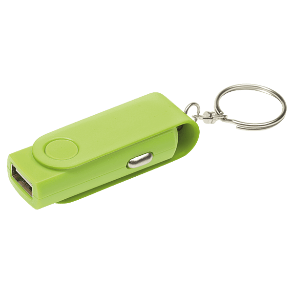 Swivel Phone Car Charger Keychain