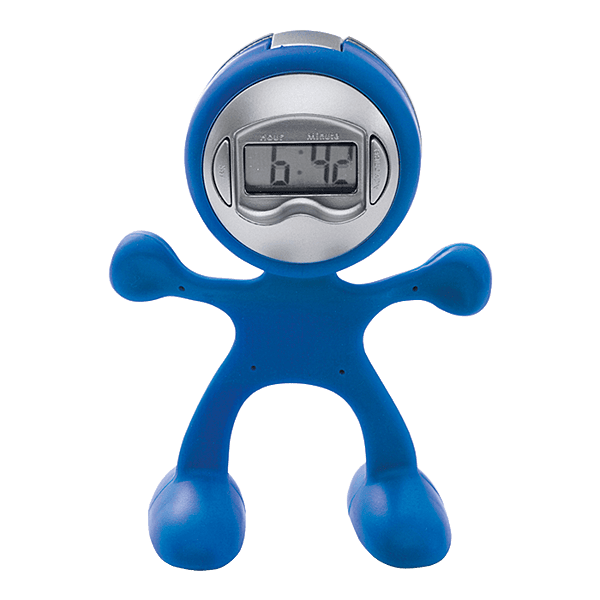 Man Shaped Alarm Clock with Memo Holder