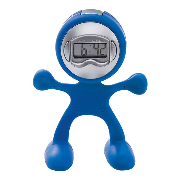 Man Shaped Alarm Clock with Memo Holder