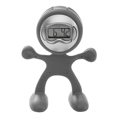 Man Shaped Alarm Clock with Memo Holder