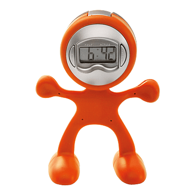 Man Shaped Alarm Clock with Memo Holder