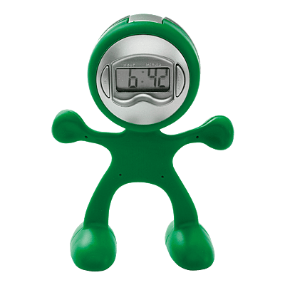 Man Shaped Alarm Clock with Memo Holder