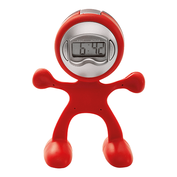 Man Shaped Alarm Clock with Memo Holder