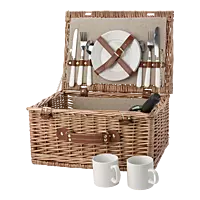 Two Person Willow Picnic Basket