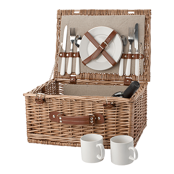 Two Person Willow Picnic Basket
