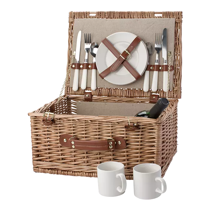 Two Person Willow Picnic Basket