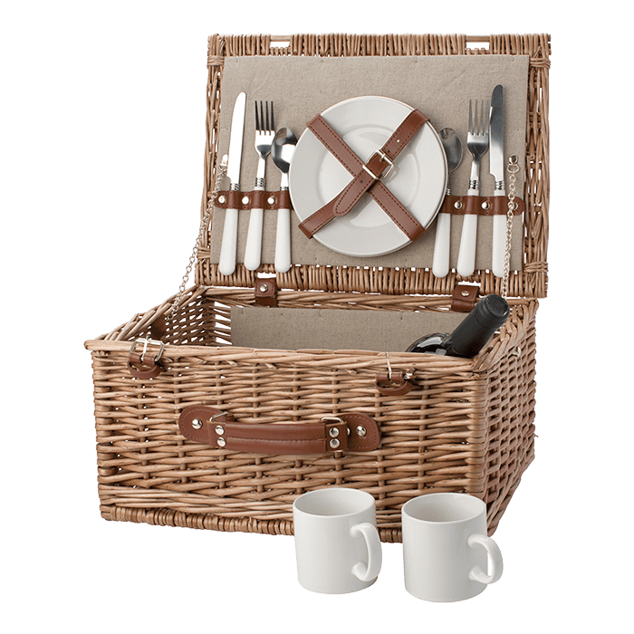 Two Person Willow Picnic Basket