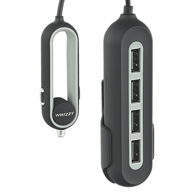 Whizzy 4 Port USB Car Charger