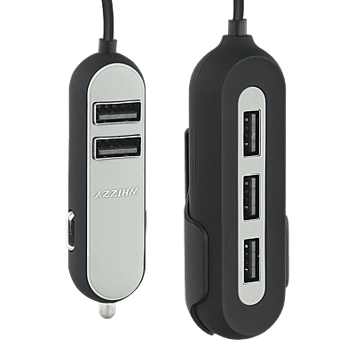 Whizzy 5 Port USB Car Charger