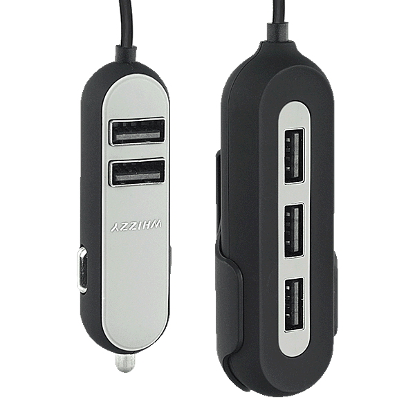 Whizzy 5 Port USB Car Charger