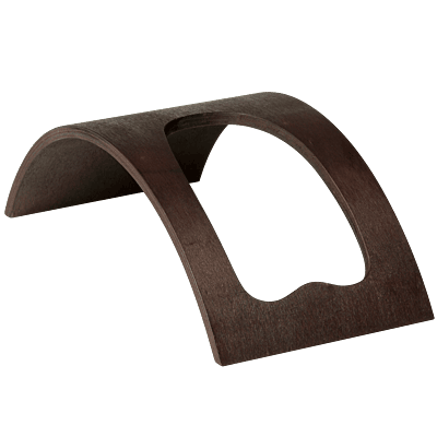 Curved Wooden Wine Bottle Holder