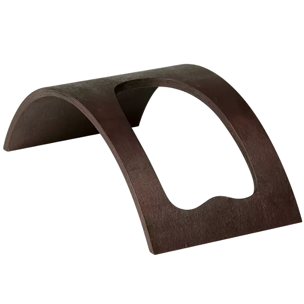 Curved Wooden Wine Bottle Holder