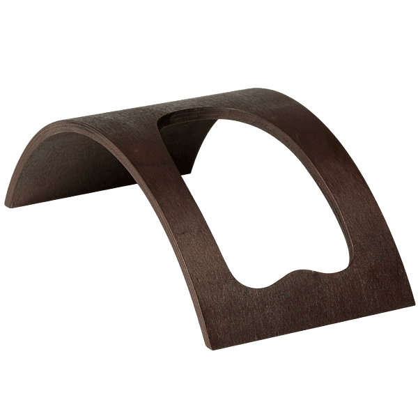 Curved Wooden Wine Bottle Holder