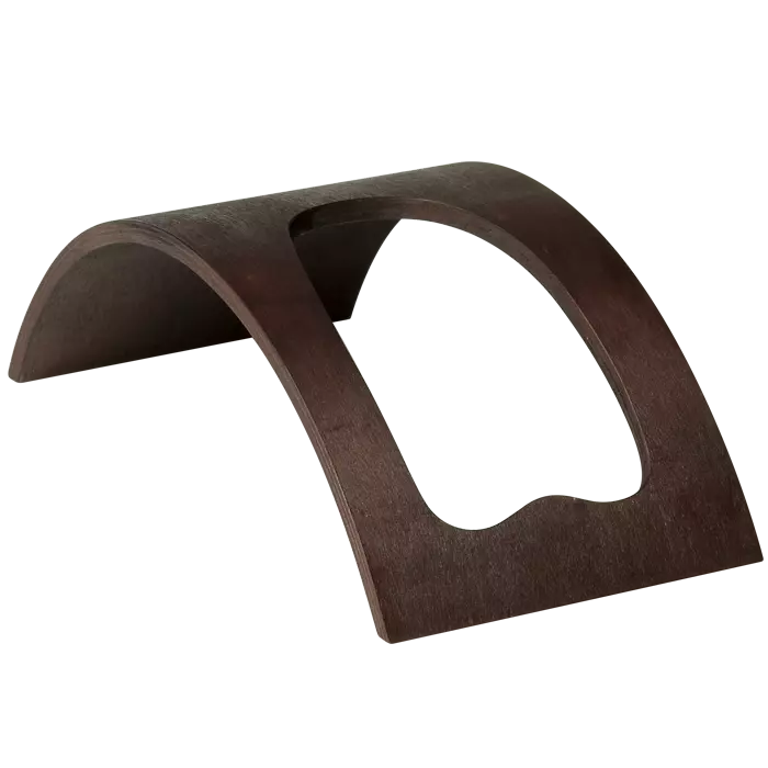 Curved Wooden Wine Bottle Holder