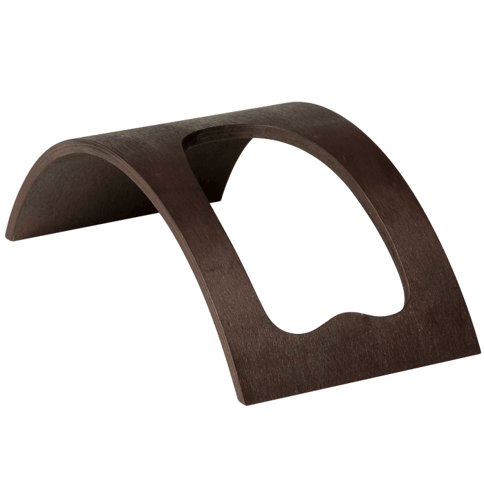 Curved Wooden Wine Bottle Holder