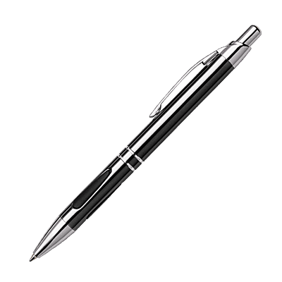 Metal Ergonomic Grip Ballpoint Pen