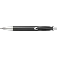 Coloured Barrel Ballpoint Pen with Silver Tip and Clip