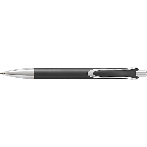 Coloured Barrel Ballpoint Pen with Silver Tip and Clip