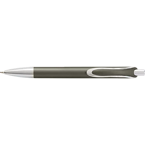 Coloured Barrel Ballpoint Pen with Silver Tip and Clip
