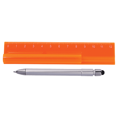Translucent Ruler with Stylus Pen