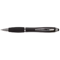 Ballpoint with Rubber Grip and Stylus