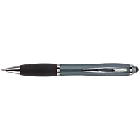 Ballpoint with Rubber Grip and Stylus