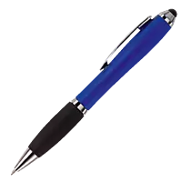 Ballpoint with Rubber Grip and Stylus