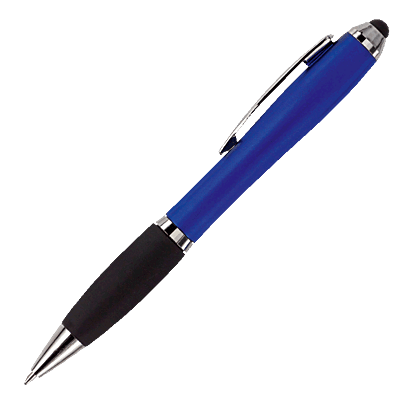 Ballpoint with Rubber Grip and Stylus