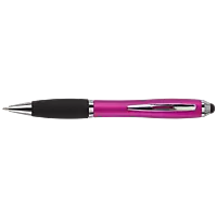 Ballpoint with Rubber Grip and Stylus