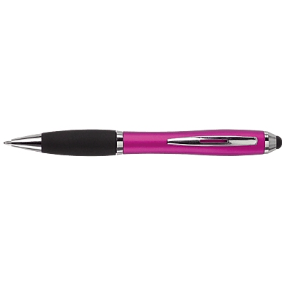 Ballpoint with Rubber Grip and Stylus