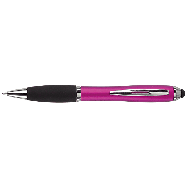 Ballpoint with Rubber Grip and Stylus